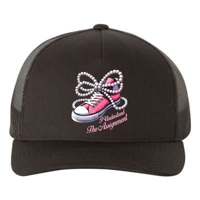 Kamala Harris I Understand The Assignment Shoes Pearl Yupoong Adult 5-Panel Trucker Hat