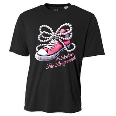 Kamala Harris I Understand The Assignment Shoes Pearl Cooling Performance Crew T-Shirt