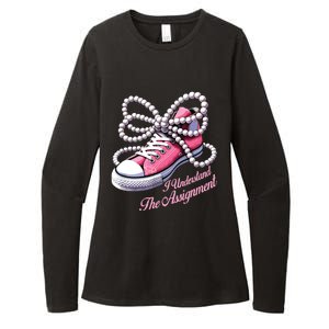 Kamala Harris I Understand The Assignment Shoes Pearl Womens CVC Long Sleeve Shirt