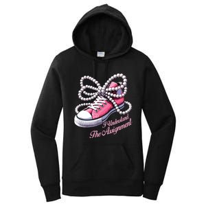 Kamala Harris I Understand The Assignment Shoes Pearl Women's Pullover Hoodie