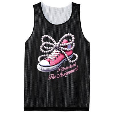 Kamala Harris I Understand The Assignment Shoes Pearl Mesh Reversible Basketball Jersey Tank