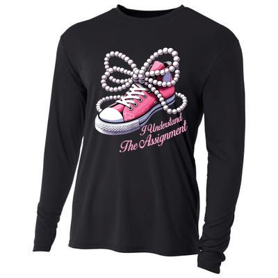 Kamala Harris I Understand The Assignment Shoes Pearl Cooling Performance Long Sleeve Crew