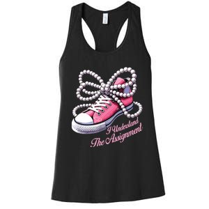 Kamala Harris I Understand The Assignment Shoes Pearl Women's Racerback Tank