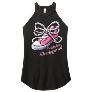 Kamala Harris I Understand The Assignment Shoes Pearl Women's Perfect Tri Rocker Tank