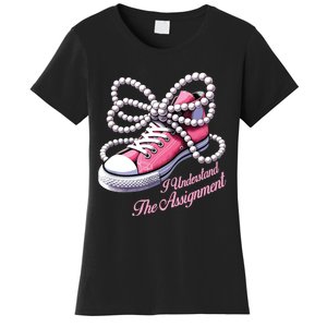 Kamala Harris I Understand The Assignment Shoes Pearl Women's T-Shirt