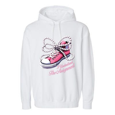 Kamala Harris I Understand The Assignment Shoes Pearl Garment-Dyed Fleece Hoodie