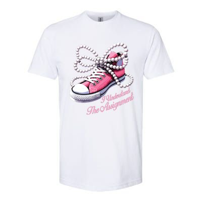 Kamala Harris I Understand The Assignment Shoes Pearl Softstyle CVC T-Shirt