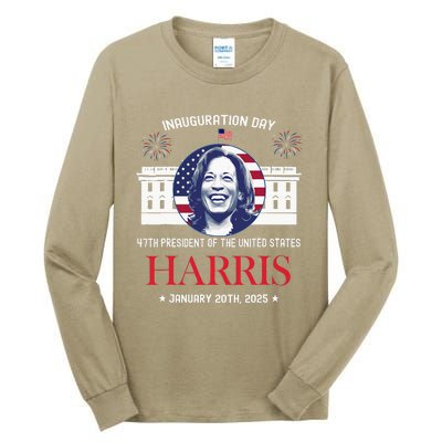 Kamala Harris Inauguration Day 2025 Madam 47th President 47 Tall Long Sleeve T-Shirt