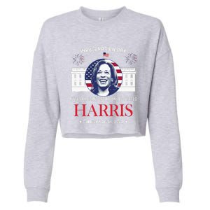 Kamala Harris Inauguration Day 2025 Madam 47th President 47 Cropped Pullover Crew