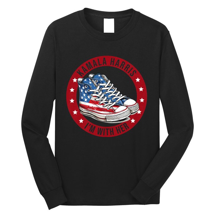 Kamala Harris Im With Her Patriotic Long Sleeve Shirt