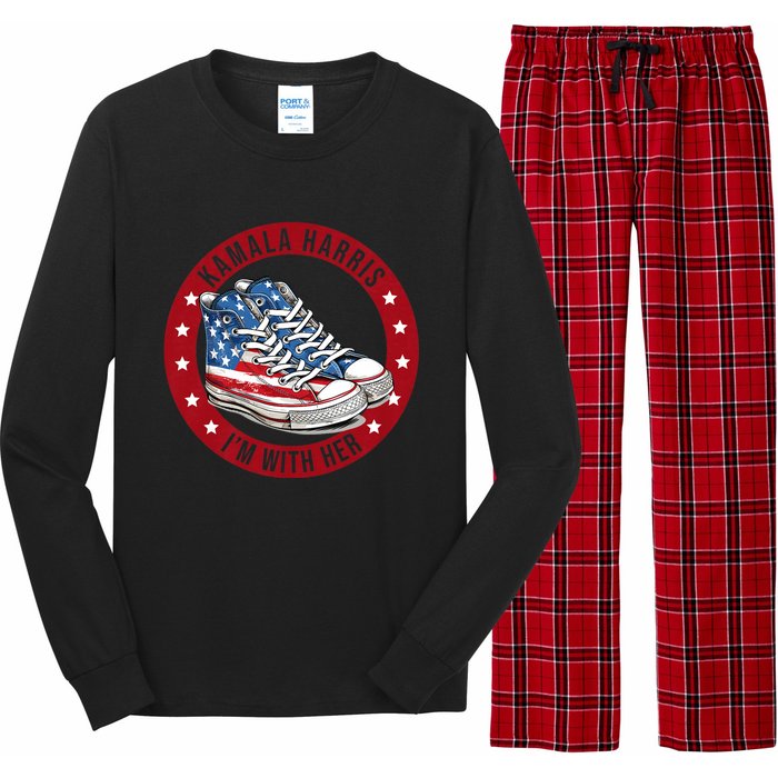 Kamala Harris Im With Her Patriotic Long Sleeve Pajama Set