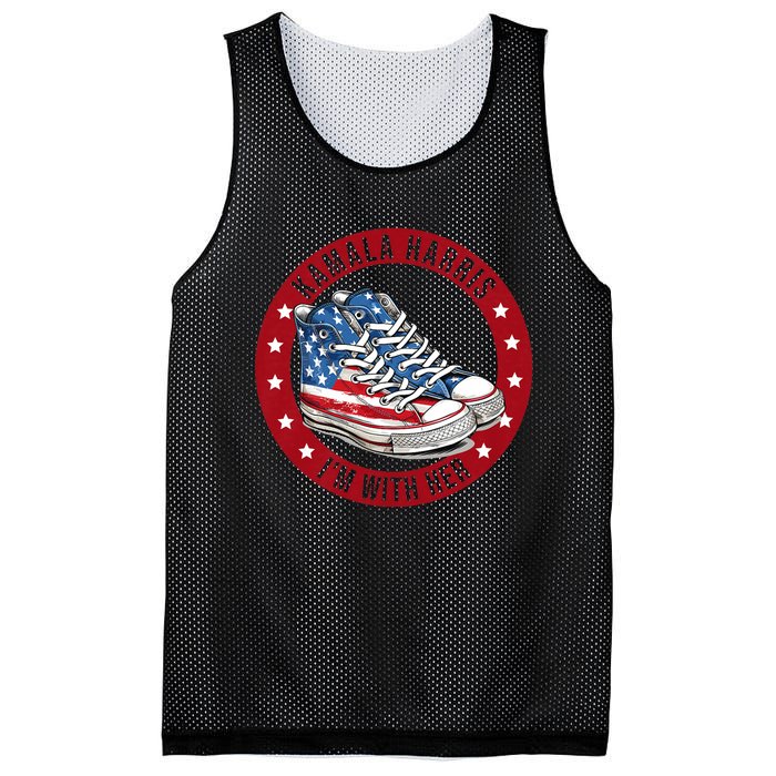 Kamala Harris Im With Her Patriotic Mesh Reversible Basketball Jersey Tank