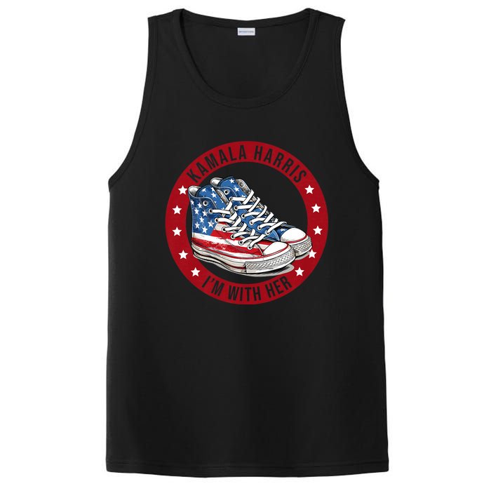 Kamala Harris Im With Her Patriotic PosiCharge Competitor Tank