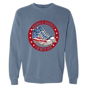 Kamala Harris Im With Her Patriotic Garment-Dyed Sweatshirt