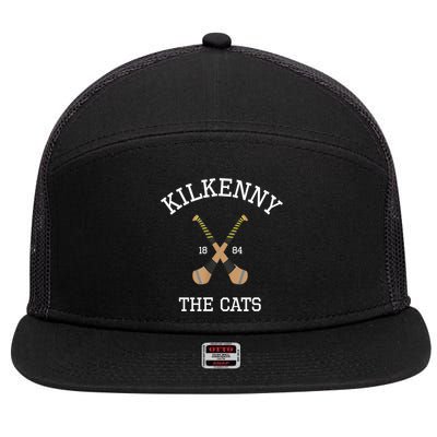 Kilkenny Hurling Irish County Ireland Hurling Kilkenny Cats TShirt 7 Panel Mesh Trucker Snapback Hat