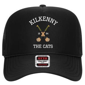 Kilkenny Hurling Irish County Ireland Hurling Kilkenny Cats TShirt High Crown Mesh Back Trucker Hat