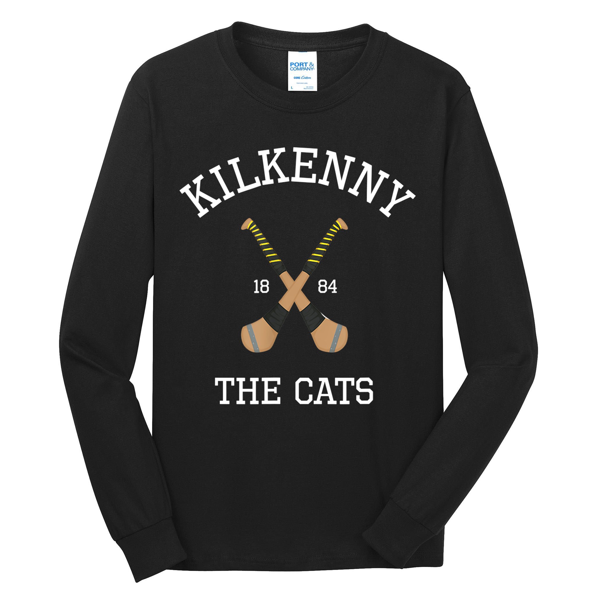 Kilkenny Hurling Irish County Ireland Hurling Kilkenny Cats TShirt Tall Long Sleeve T-Shirt