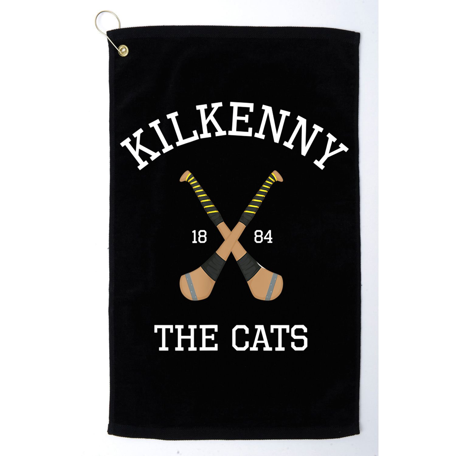 Kilkenny Hurling Irish County Ireland Hurling Kilkenny Cats TShirt Golf Towel