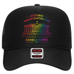 Kamala Harris Inauguration Day 2024 First Female President High Crown Mesh Back Trucker Hat