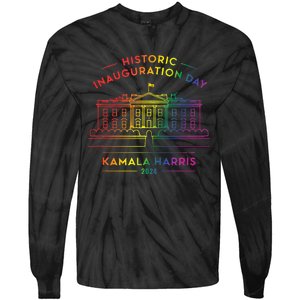 Kamala Harris Inauguration Day 2024 First Female President Tie-Dye Long Sleeve Shirt