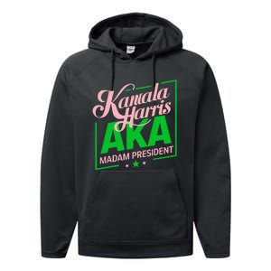 Kamala Harris Is My President Performance Fleece Hoodie