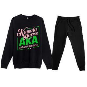 Kamala Harris Is My President Premium Crewneck Sweatsuit Set