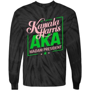 Kamala Harris Is My President Tie-Dye Long Sleeve Shirt