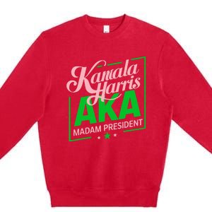 Kamala Harris Is My President Premium Crewneck Sweatshirt