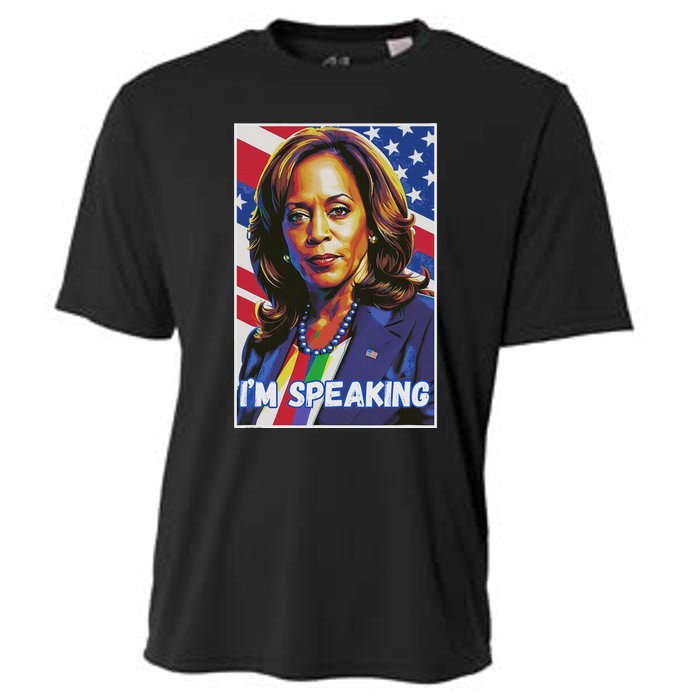 Kamala Harris IM Speaking Quote Cooling Performance Crew T-Shirt