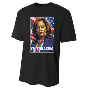 Kamala Harris IM Speaking Quote Performance Sprint T-Shirt