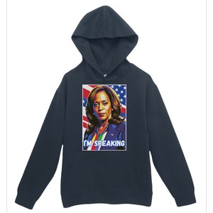 Kamala Harris IM Speaking Quote Urban Pullover Hoodie