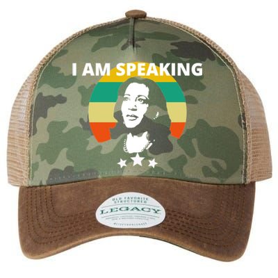 Kamala Harris I Am Speaking Inspirational Funny Gift Legacy Tie Dye Trucker Hat