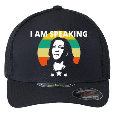 Kamala Harris I Am Speaking Inspirational Funny Gift Flexfit Unipanel Trucker Cap