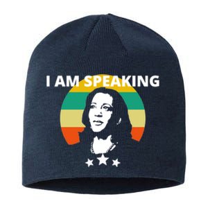 Kamala Harris I Am Speaking Inspirational Funny Gift Sustainable Beanie