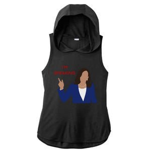 Kamala Harris I’M Speaking Meaningful Gift Ladies PosiCharge Tri-Blend Wicking Draft Hoodie Tank