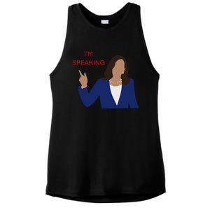 Kamala Harris I’M Speaking Meaningful Gift Ladies PosiCharge Tri-Blend Wicking Tank