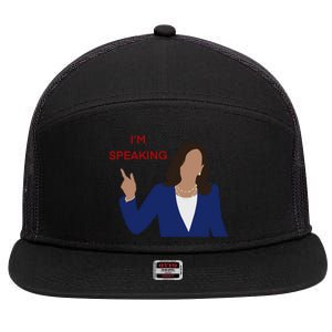 Kamala Harris I’M Speaking Meaningful Gift 7 Panel Mesh Trucker Snapback Hat