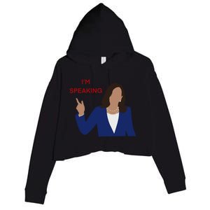 Kamala Harris I’M Speaking Meaningful Gift Crop Fleece Hoodie