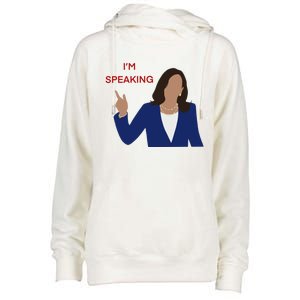 Kamala Harris I’M Speaking Meaningful Gift Womens Funnel Neck Pullover Hood