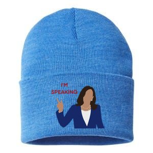 Kamala Harris I’M Speaking Meaningful Gift Sustainable Knit Beanie