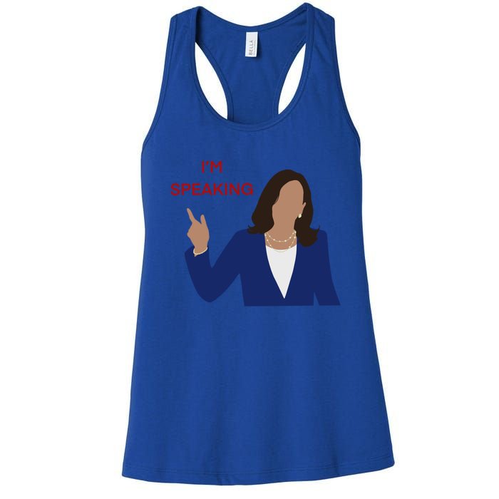 Kamala Harris I’M Speaking Meaningful Gift Women's Racerback Tank