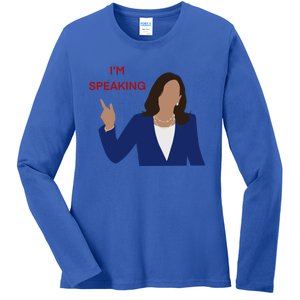 Kamala Harris I’M Speaking Meaningful Gift Ladies Long Sleeve Shirt