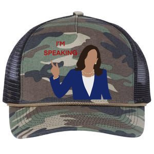 Kamala Harris I’M Speaking Meaningful Gift Retro Rope Trucker Hat Cap