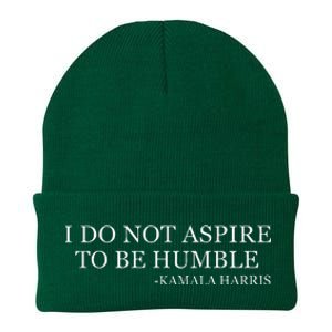 Kamala Harris I Do Not Aspire To Be Humble Softstyle Knit Cap Winter Beanie