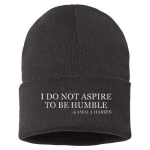 Kamala Harris I Do Not Aspire To Be Humble Softstyle Sustainable Knit Beanie