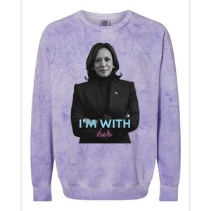 Kamala Harris IM With Her 2024 Colorblast Crewneck Sweatshirt