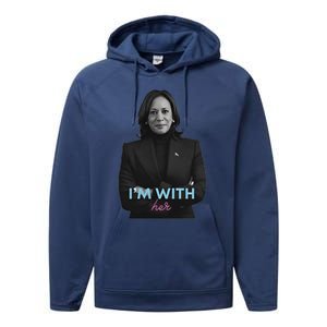 Kamala Harris IM With Her 2024 Performance Fleece Hoodie