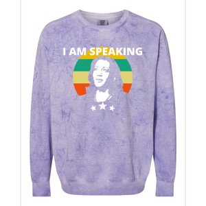 Kamala Harris I Am Speaking Inspirational Gift Colorblast Crewneck Sweatshirt