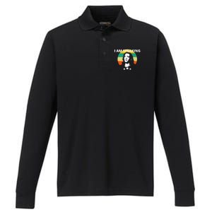 Kamala Harris I Am Speaking Inspirational Gift Performance Long Sleeve Polo