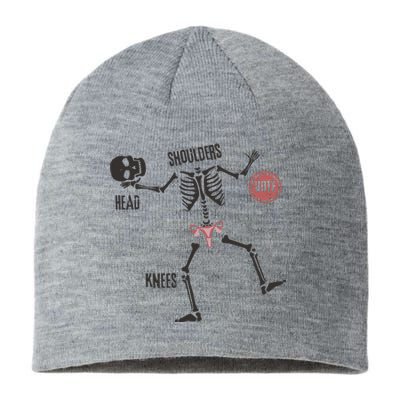 Kamala Harris Inspired Skeleton Voting Feminist & Halloween Sustainable Beanie